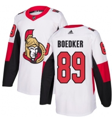 Youth Adidas Ottawa Senators #89 Mikkel Boedker Authentic White Away NHL Jersey