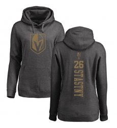 NHL Women's Adidas Vegas Golden Knights #26 Paul Stastny Charcoal One Color Backer Pullover Hoodie