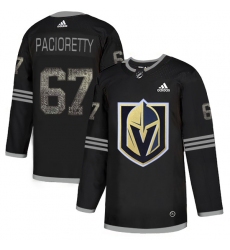 Men's Adidas Vegas Golden Knights #67 Max Pacioretty Black Authentic Classic Stitched NHL Jers