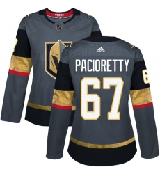Women's Adidas Vegas Golden Knights #67 Max Pacioretty Authentic Gray Home NHL Jersey