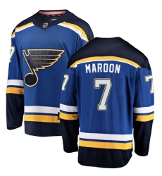 Youth St. Louis Blues #7 Patrick Maroon Fanatics Branded Royal Blue Home Breakaway NHL Jersey
