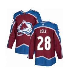 Youth Adidas Colorado Avalanche #28 Ian Cole Authentic Burgundy Red Home NHL Jersey