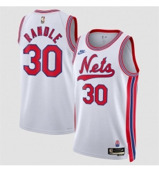 Men's Brooklyn Nets #30 Julius Randle White 2026-27Classic Edition Stitched Basketball Jersey