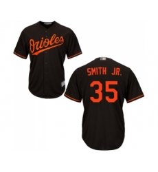Men's Baltimore Orioles #35 Dwight Smith Jr. Replica Black Alternate Cool Base Baseball Jersey