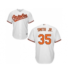 Men's Baltimore Orioles #35 Dwight Smith Jr. Replica White Home Cool Base Baseball Jersey