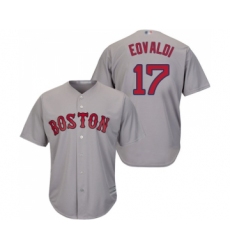 Men's Boston Red Sox #17 Nathan Eovaldi Replica Grey Road Cool Base Baseball Jersey