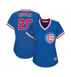 Women's Chicago Cubs #20 Brandon Kintzler Authentic Royal Blue Cooperstown Baseball Jersey