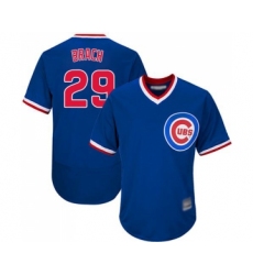 Men's Chicago Cubs #29 Brad Brach Royal Blue Cooperstown Flexbase Authentic Collection Baseball Jersey