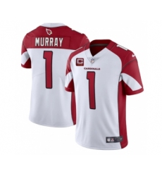 Men's Arizona Cardinals #1 Kyler Murray White 3-Star C Patch Vapor Untouchable Limited Stitched NFL Jersey