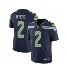 Men's Seattle Seahawks #2 Jason Myers Navy Blue Team Color Vapor Untouchable Limited Player Football Jersey