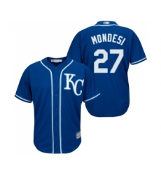 Youth Kansas City Royals #27 Adalberto Mondesi Replica Blue Alternate 2 Cool Base Baseball Jersey