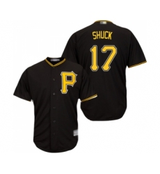 Men's Pittsburgh Pirates #17 JB Shuck Replica Black Alternate Cool Base Baseball Jersey