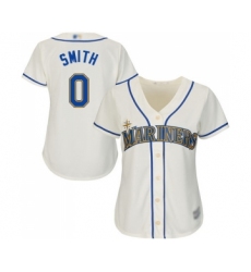 Women's Seattle Mariners #0 Mallex Smith Replica Cream Alternate Cool Base Baseball Jersey