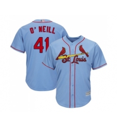 Men's St. Louis Cardinals #41 Tyler O Neill Replica Light Blue Alternate Cool Base Baseball Jersey