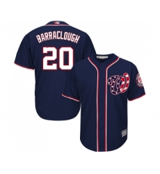 Youth Washington Nationals #20 Kyle Barraclough Replica Navy Blue Alternate 2 Cool Base Baseball Jersey