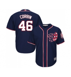 Youth Washington Nationals #46 Patrick Corbin Replica Navy Blue Alternate 2 Cool Base Baseball Jersey