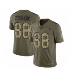 Youth New England Patriots #88 Austin Seferian-Jenkins Limited Olive Camo 2017 Salute to Service Football Jersey