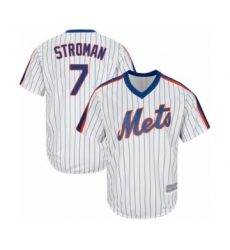 Men's New York Mets #7 Marcus Stroman Replica White Alternate Cool Base Baseball Jersey