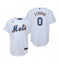 Men's Nike New York Mets #0 Marcus Stroman White Home Stitched Baseball Jersey