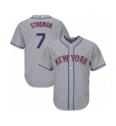 Youth New York Mets #7 Marcus Stroman Authentic Grey Road Cool Base Baseball Jersey