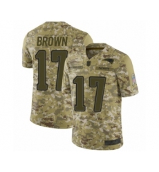 Youth New England Patriots #17 Antonio Brown Limited Camo 2018 Salute to Service Football Jersey