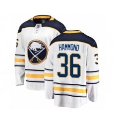 Men's Buffalo Sabres #36 Andrew Hammond Fanatics Branded White Away Breakaway Hockey Jersey
