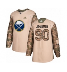 Men's Buffalo Sabres #90 Marcus Johansson Authentic Camo Veterans Day Practice Hockey Jersey