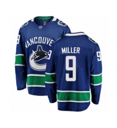 Men's Vancouver Canucks #9 J.T. Miller Fanatics Branded Blue Home Breakaway Hockey Jersey
