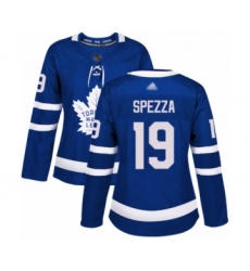 Women's Toronto Maple Leafs #19 Jason Spezza Authentic Royal Blue Home Hockey Jersey
