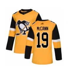 Youth Pittsburgh Penguins #19 Jared McCann Authentic Gold Alternate Hockey Jersey