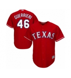 Youth Texas Rangers #46 Taylor Guerrieri Authentic Red Alternate Cool Base Baseball Player Jersey