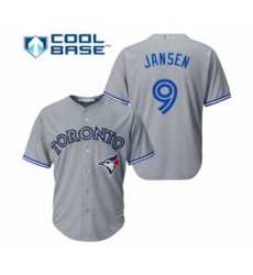 Youth Toronto Blue Jays #9 Danny Jansen Authentic Grey Road Baseball Player Jersey
