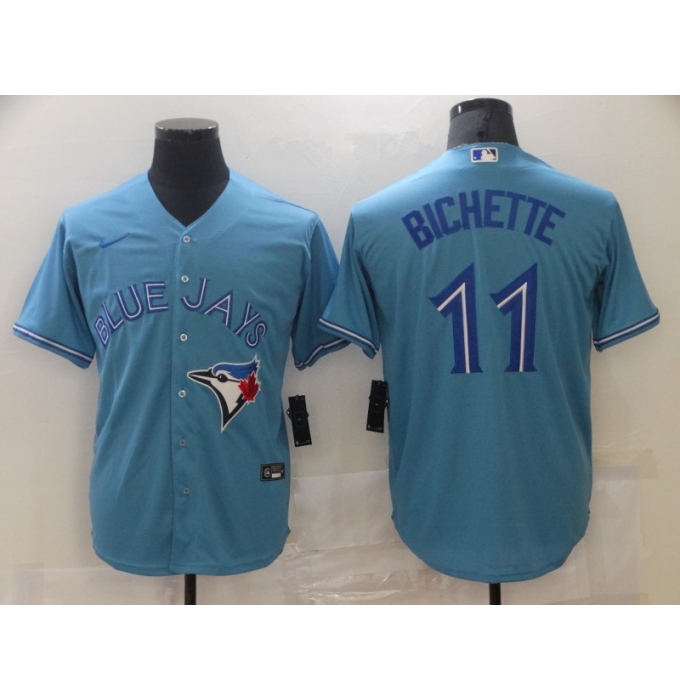 Men's Toronto Blue Jays #11 Bo Bichette Light Blue Stitched MLB Cool Base Nike Jersey