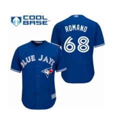 Youth Toronto Blue Jays #68 Jordan Romano Authentic Blue Alternate Baseball Player Jersey
