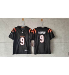 Women's Cincinnati Bengals #9 Joe Burrow Black F.U.S.E. Vapor Football Stitched Jersey(Run Small)