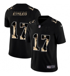 Men's Nike Indianapolis Colts #17 Philip Rivers Carbon Black Vapor Statue Of Liberty Limited NFL Jersey