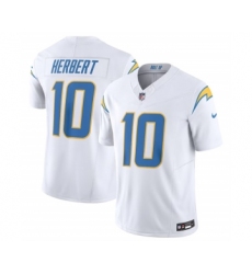 Men's Nike Los Angeles Chargers #10 Justin Herbert White 2023 F.U.S.E. Vapor Untouchable Limited Stitched Jersey