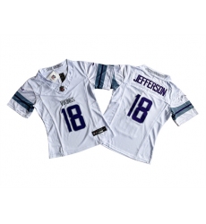 Women's Minnesota Vikings #18 Justin Jefferson White 2024 F.U.S.E Winter Warrior Limited Jersey Women's Minnesota Vikings #18 Justin Jefferson White 2024 F.U.S.E Winter Warrior Limited Jersey