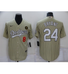 Men's Nike Los Angeles Dodgers #24 Kobe Bryant Camo Stripes Authentic Jersey