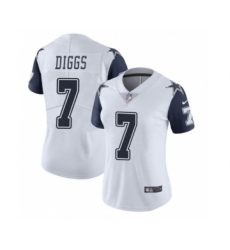 Women's Dallas Cowboys #7 Trevon Diggs White Thanksgiving Vapor Untouchable Limited Stitched Jersey(Run Small)