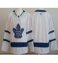 Men's Toronto Maple Leafs Blank White Authentitc Jersey