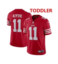 Toddlers San Francisco 49ers #11 Brandon Aiyuk 2022 New Scarlet Vapor Untouchable Limited Stitched Football Jersey