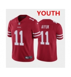 Youth Nike 49ers 11 Brandon Aiyuk Red 2020 NFL Draft First Round Pick Vapor Untouchable Limited Jersey