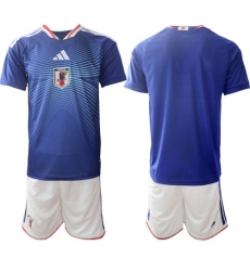 Men's Japan Blank National Team FIFA x World Cup 2026 Home Blue On Field Jersey