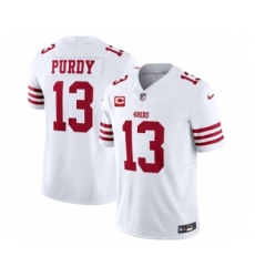 Men's Nike San Francisco 49ers #13 Brock Purdy White 2023 F.U.S.E. 1-Star C Vapor Untouchable Limited Football Stitched Jersey