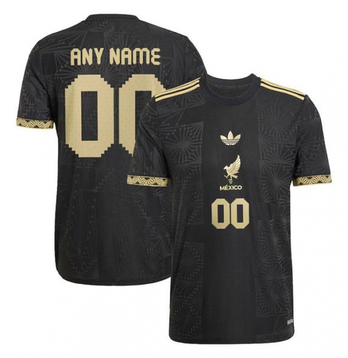 Men's Mexico Custom Black 2025 Soccer Jersey
