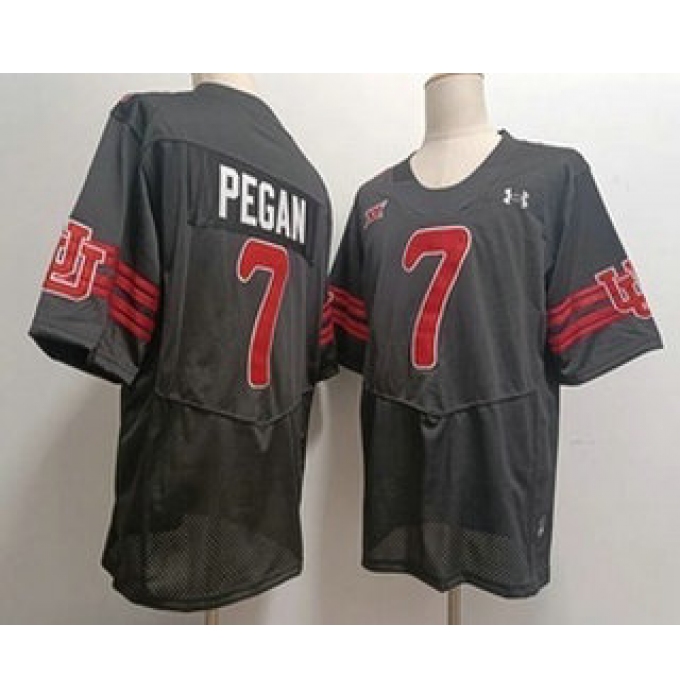 Men's Utah Utes #7 Braden Pegan Black College Football Jersey