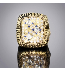 NFL 1978 Pittsburgh Steelers Football Ring Stainless steel gold - No. 11
