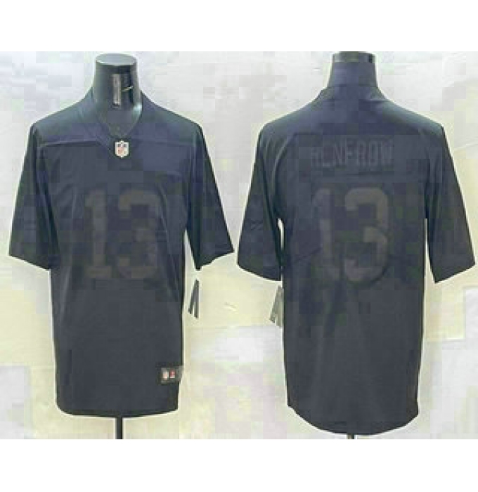 Men's Las Vegas Raiders #13 Hunter Renfrow Balck Vapor Untouchable Stitched Jersey