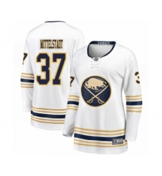 Women's Buffalo Sabres #37 Casey Mittelstadt Fanatics Branded White 50th Season Breakaway Hockey Jersey